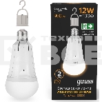Лампа A80 12W 900lm 3000K Е27 авар. с Li-Ion аккумулятором LED, фото2