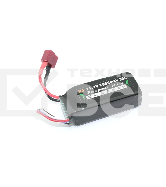 Аккумулятор Li-Pol 11.1v 802555 1800mah разъем T-plug
