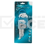 Набор ключей имбусовых Gross 16403 HEX, 1,5–10 мм, S2, 9 шт., удлиненные с шаром, сатинированные, фото5