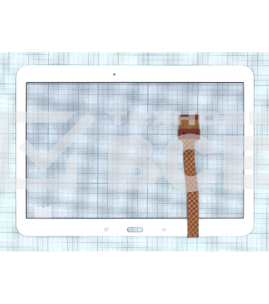 Сенсорное стекло (тачскрин) для Samsung Galaxy Tab 4 10.1 SM-T530, белое