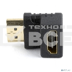 Переходник Cablexpert HDMI-HDMI 19F/19M, угловойсоединитель 90 градусов, золотые разъемы (A-HDMI90-FML), фото10
