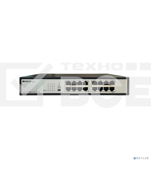 Коммутатор ORIGO Unmanaged Switch, 16x1000Base-T, 19 Rackmount Kit