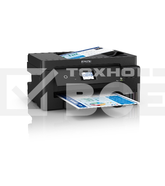 МФУ струйный EPSON L14150 (C11CH96502) 001 INK, A3, цветной, печ. до 38/24 стр/мин. (ч/б/цв.), 4800x1200 dpi (печ.), 2400x1200 dpi (скан.), USB, RJ-45, Wi-Fi