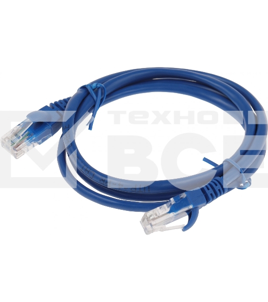 Патч-корд Premier PP12-1M/B 1000Гбит/с UTP 4 пары cat.5E CCA molded 1м синий RJ-45 (m)-RJ-45 (m)
