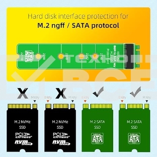 Защитный переходник SSD M.2 (NGFF), проверка ключа B+M