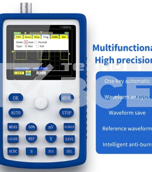 Мини-портативный цифровой осциллограф FNIRSI-1C15