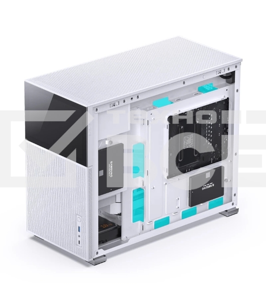 Корпус без блока питания Case JONSBO D31 MESH SCREEN, Mini-Tower, TG, no fans, 1xUSB-A 3.0 + 1xUSB-C 3.2, mATX, mDTX, mITX White