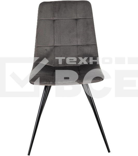 Стул для дома Бюрократ CH-K1_2 комплект 2 шт т. серый Holland 18 металл черный на ножках (CH-K1_1/HL18_2)