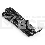 Патч-корд телефонный ExeGate TC4P4C-4M (шнур для телефонной трубки, витой, RJ-10 (4P-4C), 4м, черный), фото4