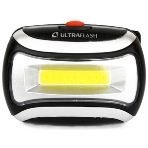 Фонарь налобный LED 5380 (3Вт COB LED 3 режима черн. пласт. пакет) Ultraflash 12870, фото2