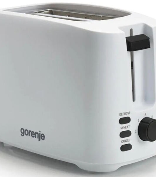 Тостер Gorenje T700XG белый, 850 Вт, 2 слота