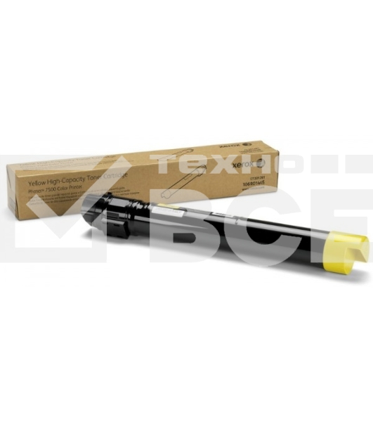 Картридж лазерный XEROX 106R01445 желтый для Phaser 7500 (17800 стр.)(Channels)