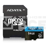 Флеш карта microSD 64GB ADATA microSDHC Class 10 UHS-I A1 100/25 MB/s (SD адаптер), фото5