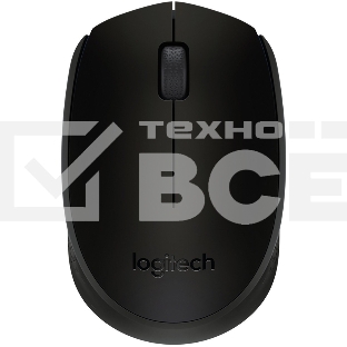 Мышь беспроводная Logitech B170 черный, 1000 dpi, радиоканал, USB, кнопки - 3