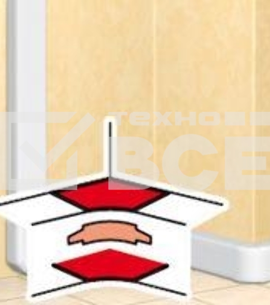 Угол внутренний Legrand 010605, переменный от 80° до 100°, для кабель-канала 105х50мм