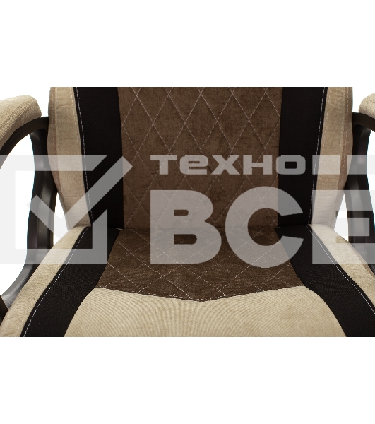 Кресло игровое Бюрократ VIKING 6 KNIGHT BR FABRIC коричневый, крестовина металл/пластик
