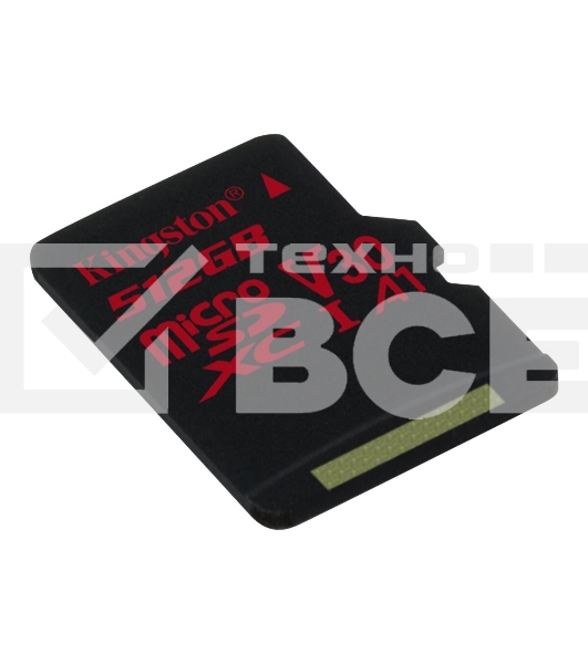 Флеш карта microSDHC 512GB microSDXC Class10 Kingston <SDCS2/512GBSP> UHS-I Canvas Select up to 100MB/s без адапт