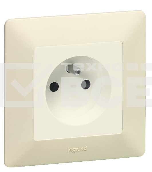 Рамка 'Слоновая кость'. 1-постовая универсальная Valena LIFE