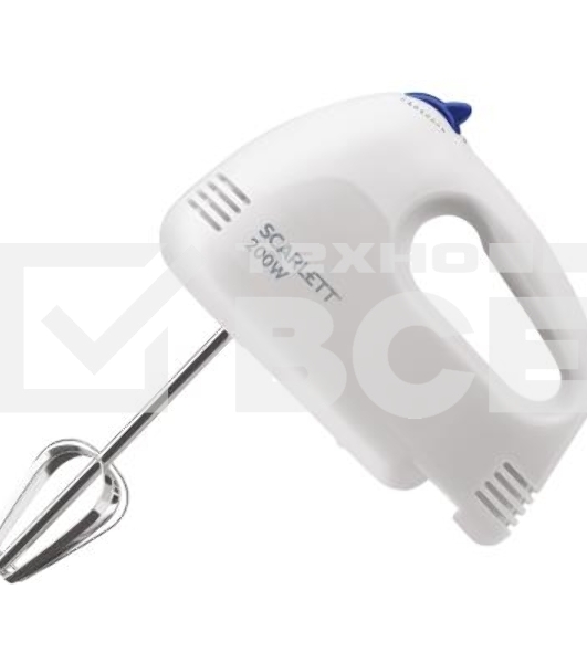 Миксер ручной Scarlett SC-HM40S03 200Вт белый/синий