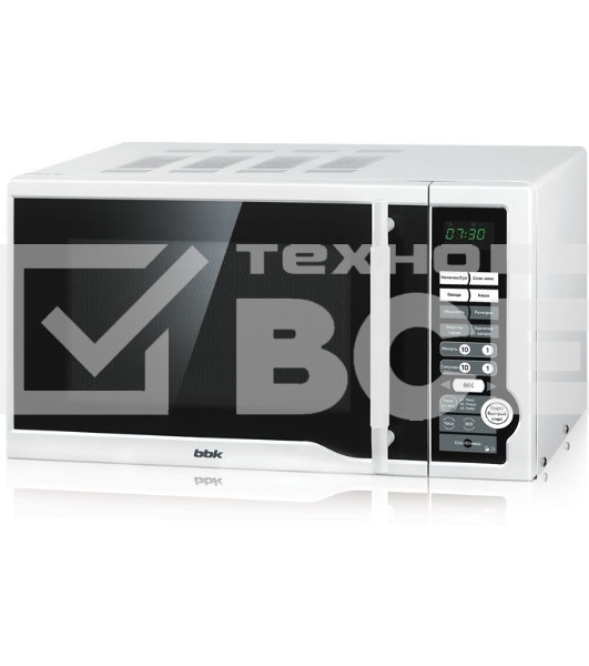 Микроволновая печь BBK 20MWS-770S/W белый, 20 л, 700 Вт, переключатели - кнопки