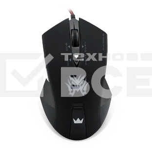 Мышь проводная Crown Gaming CMXG-602 черный, 2200 dpi, USB, кнопки - 6