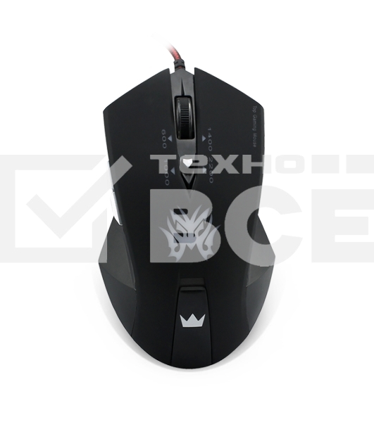 Мышь проводная Crown Gaming CMXG-602 черный, 2200 dpi, USB, кнопки - 6