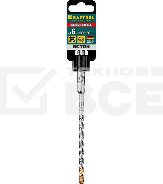 Бур KRAFTOOL SDS-plus 6 х 160 мм