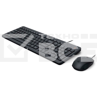 Комплект HP 150 Wired Mouse and Keyboard Combination cons