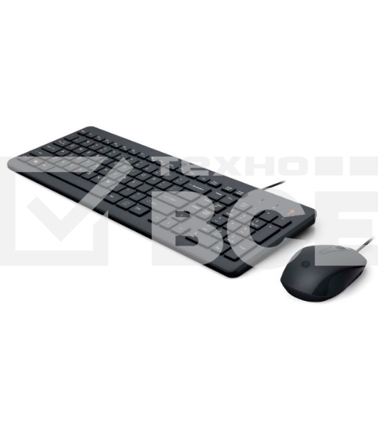 Комплект HP 150 Wired Mouse and Keyboard Combination cons