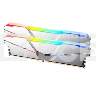 Оперативная память NETAC Shadow, DDR5, 32GB (2x16 GB), 4800 MHz, CL40, радиатор, RGB, серебристый