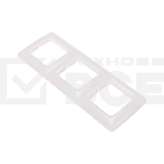 Рамка 3-я DEA горизонтальная Бел KRANZ (1/10/120), фото3