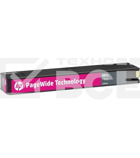 Картридж струйный HP 981A пурпурный для HP Color PageWide Ent Flow MFP 586, 566 6000 стр