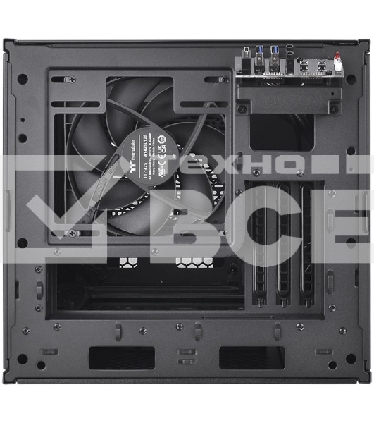 Компьютерный корпус Thermaltake The Tower 200 черный без БП miniITX 11x120mm 5x140mm 2xUSB3.0 audio bott PSU