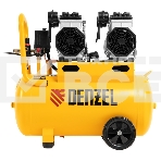 Компрессор безмаслянный малошумный DLS 2200/50, 2200 Вт, 2х1100, 50 л, 380 л/мин  Denzel, фото5