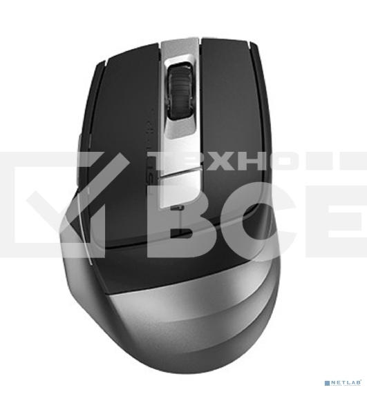 Мышь беспроводная A4Tech Fstyler FB35C серый/черный, 2000 dpi, радиоканал, Bluetooth, USB, кнопки - 6