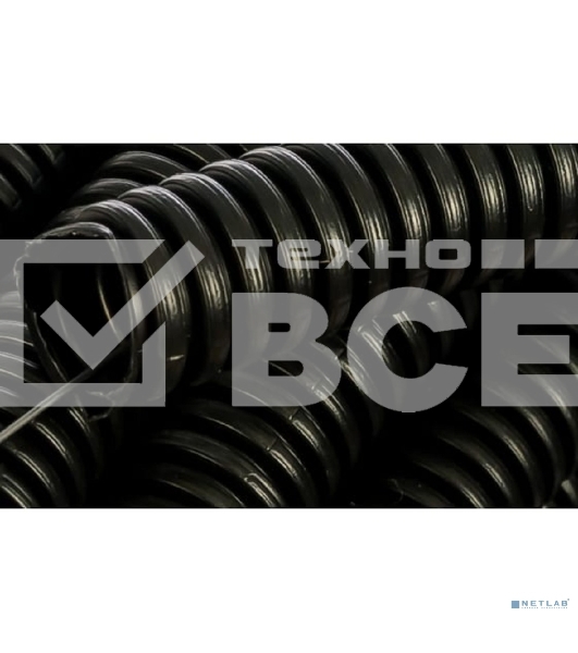 Труба гофрированная ПНД безгалогенная (HF) черная с/з д16 (100м/5500м уп/пал) PR.021651 Строитель