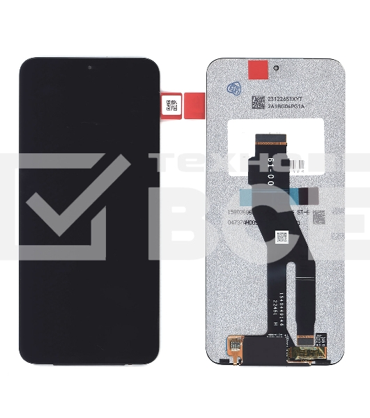 Дисплей (модуль) для Huawei Honor X8A в сборе с тачскрином, черный