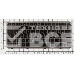 Клавиатура для ноутбука HP Pavilion dm3 dm3-1000 черная с серой рамкой, фото4