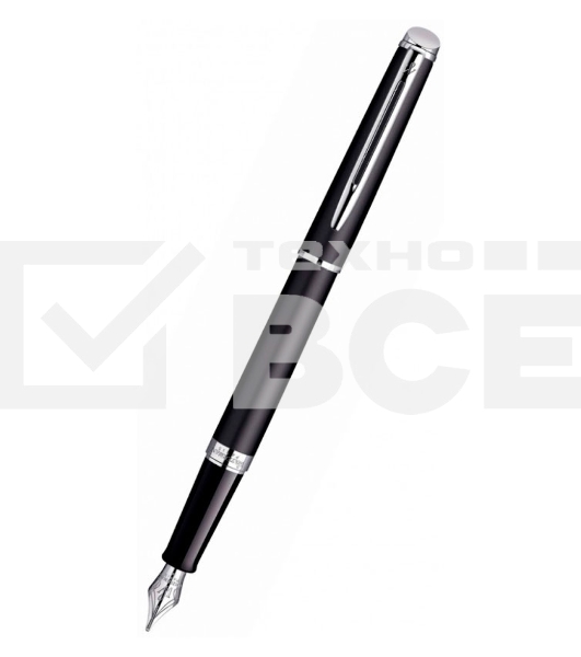 Ручка перьевая Waterman Hemisphere (CWS0920810) Matte Black CT F сталь нержавеющая подар.кор.