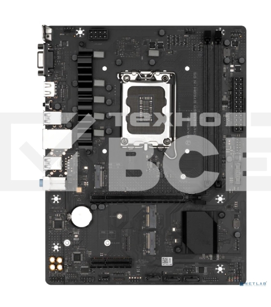 Материнская плата Maxsun Challenger B760M-N D5, LGA 1700, Intel B760, 2xDDR5, 3xSATA, 2xM.2, 1xPCIe 4.0 x16, 1xPCIe x4, 1xVGA, 1xHDMI, 1x 1Gb LAN, 2xUSB-A 2.0, 4xUSB-A 3.2 Gen 1, 5.1, mATX