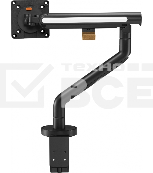 Кронштейн для мониторов Ultramounts UM725B черный 17'-32' макс.9кг крепление к столешнице поворот и наклон