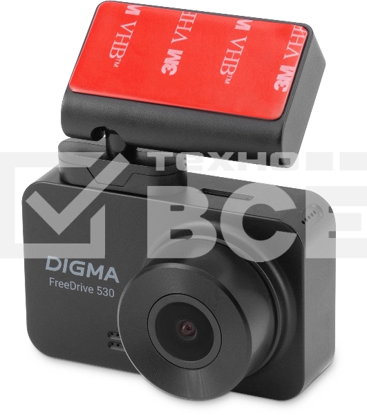 Видеорегистратор Digma FreeDrive 530 черный 2Mpix 1080x1920 1080p 140гр. GP1167