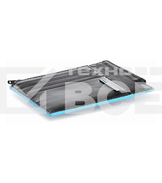 Чехол для кредитных карт Piquadro Blue Square PU1243B2R/N черный натур.кожа