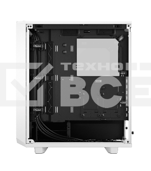 Корпус Fractal Design MESHIFY 2 COMPACT WHITE - TG / ATX, TG / 2x140mm & 1x120mm fans inc. / FD-C-MES2C-05