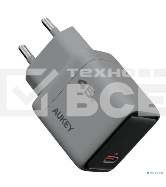 Сетевое зарядное устройство Aukey Comet 45W серый