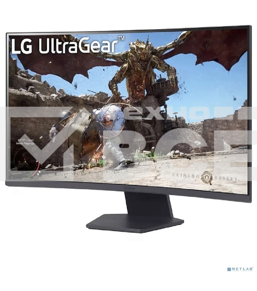 Монитор 31.5' LG UltraGear 32GS60QC-B VA 2560x1440, 180 Гц, 1 мс, 16:9, 300 кд/м², 2xHDMI, 1xDP, черный