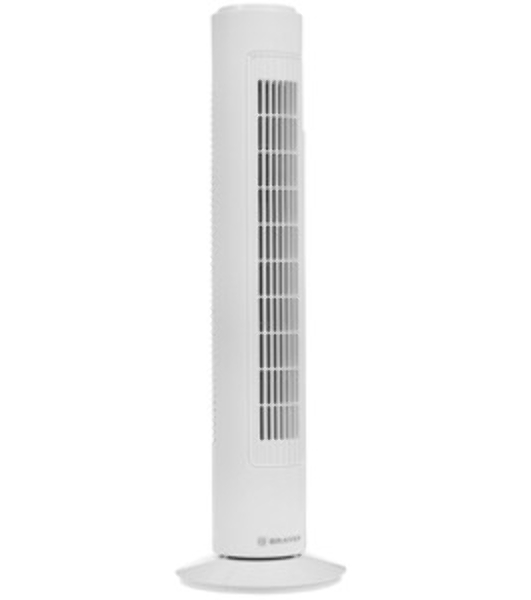 Вентилятор BRAYER BR4952BK белый, напольный, 50 Вт, 3 скорости