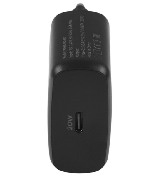 Зарядное устройство Cablexpert MP3A-PC-60 20Вт GaN, 3А, QC4.0/PD, 1xType-C, черный, пакет