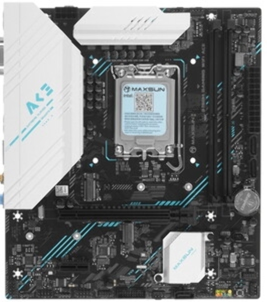 Материнская плата MAXSUN B760M GAMING WIFI ACE, LGA1700, Intel B760, 2xDDR5, 3xSATA, 2xM.2, 1xPCIe 4.0 x16, HDMI, D-Sub, 1x2.5Gb LAN, 3x3.5 мм, 7.1, microATX