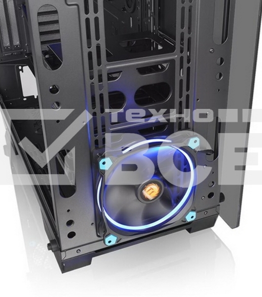 Корпус View 71 TG (840574) CA-1I7-00F1WN-00 /Black/Win/SPCC/Tempered Glass*4/Color Box/Riing 140mm Blue Fan*2